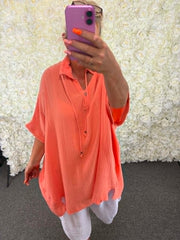 FEDERICA - Cheesecloth Blouse 16 to 24/26