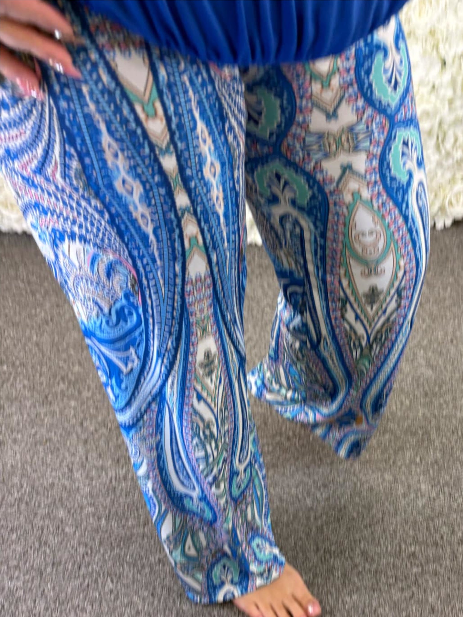 EVIE - Paisley Print Trousers 12 to 24