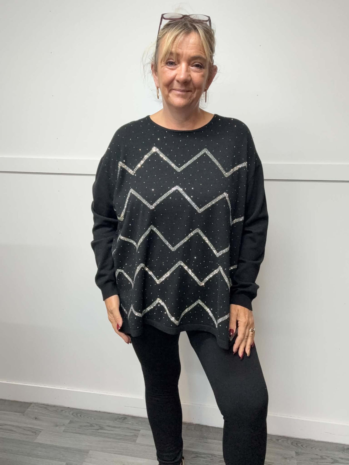 DELIA - Zig Zag Bling Jumper 14 to 24
