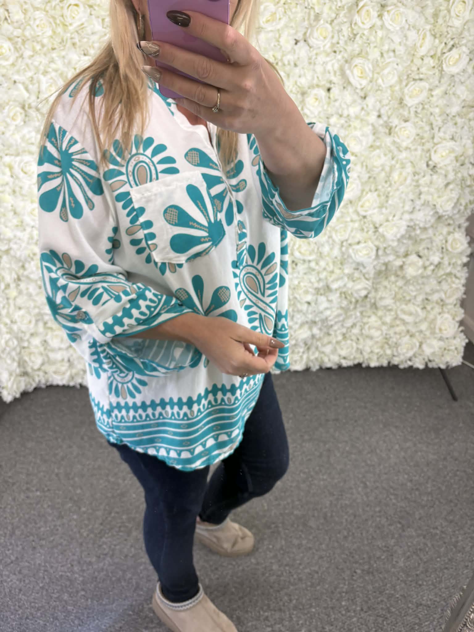 Marie - Patterned Blouse 14 to 22