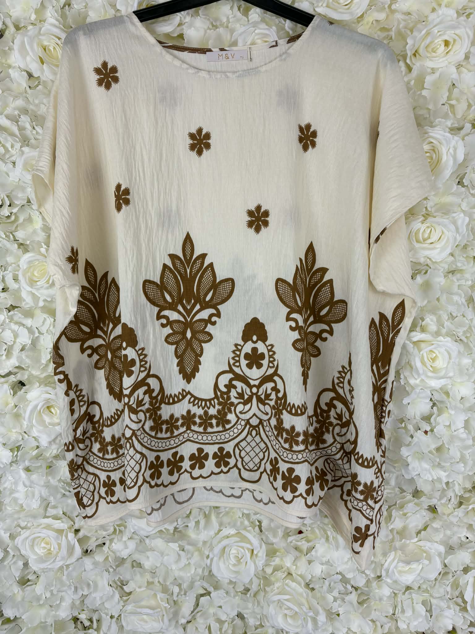 Darcy -Patterned Blouse 14 to 24