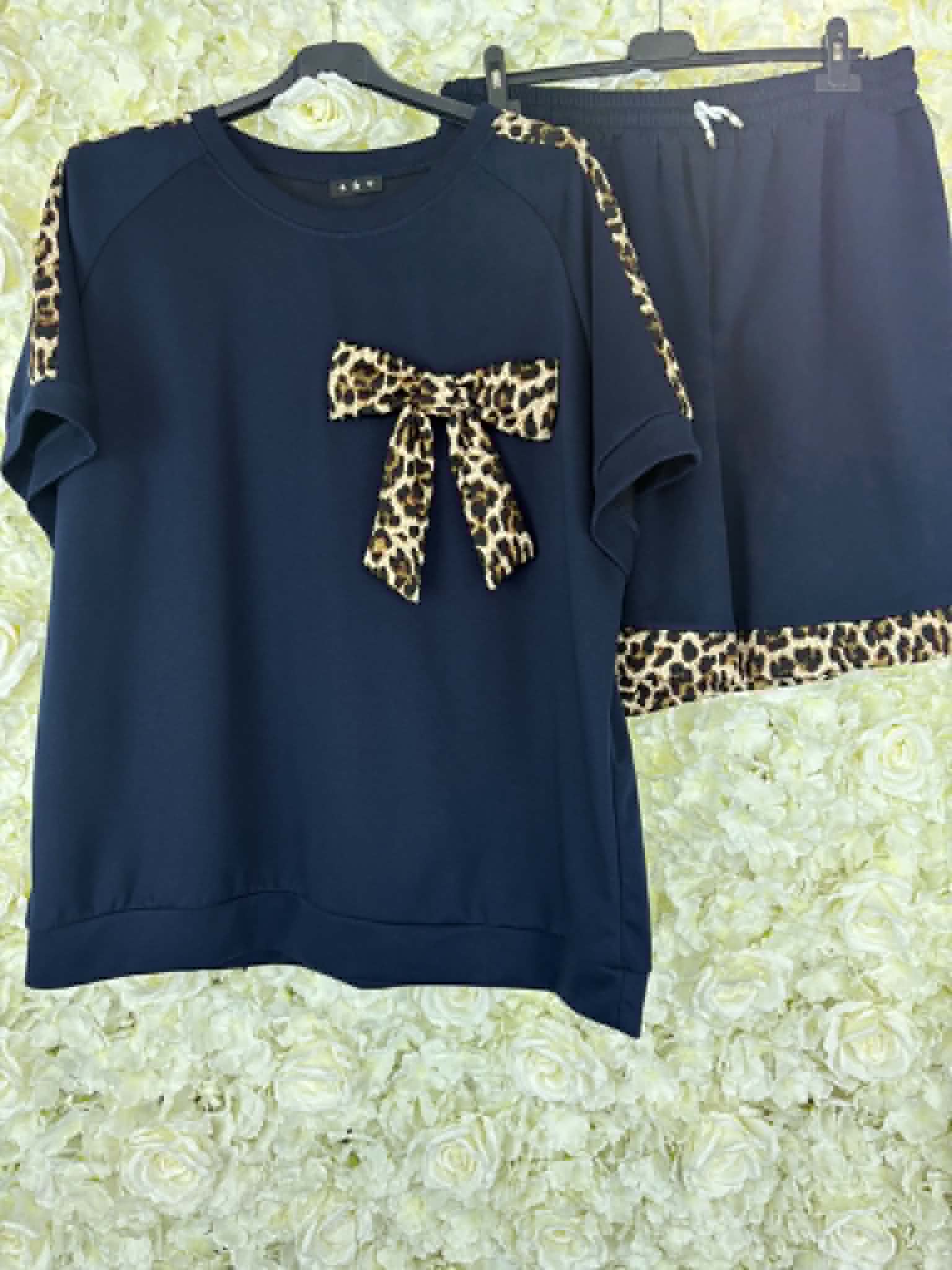 NORA - Leopard Print Detail Short Set 14 to 24