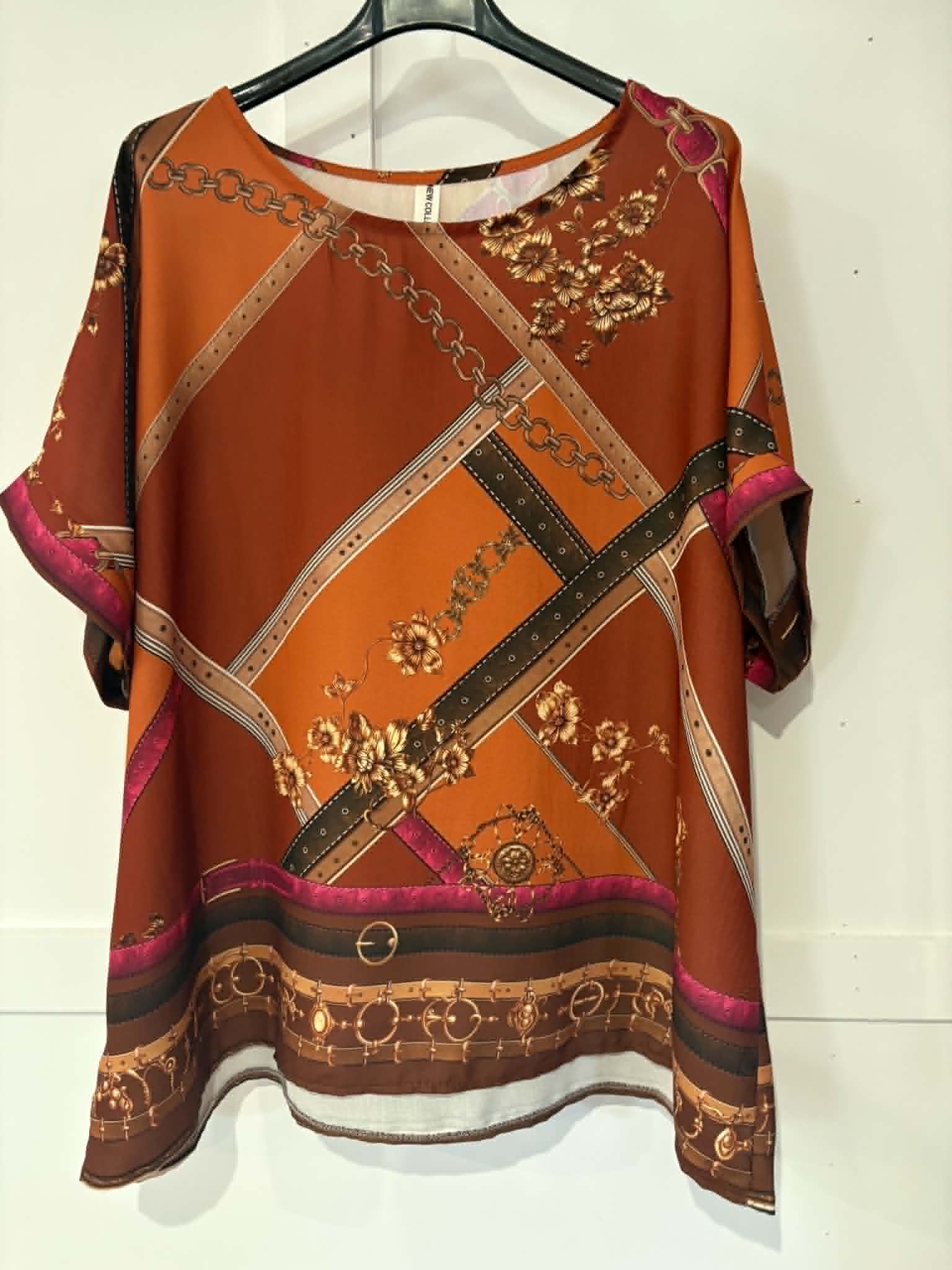 SHELLEY - Chain Print Blouse 14 to 22/24