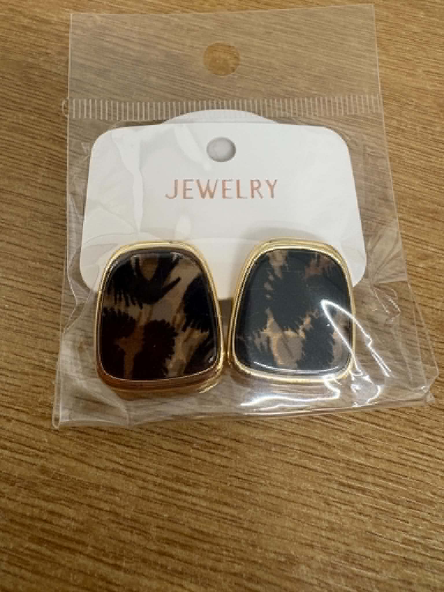 Helen - Leopard Print Earrings