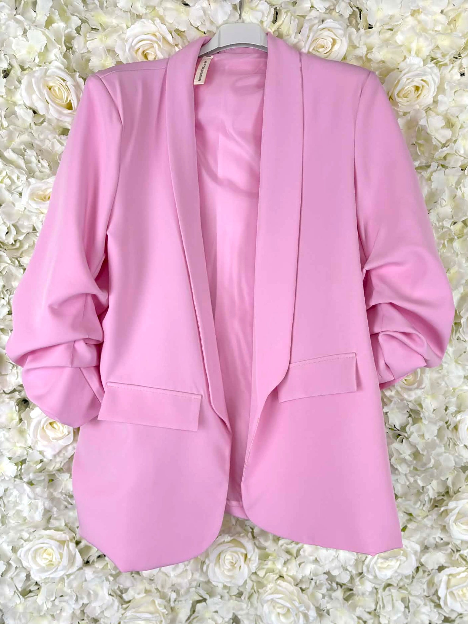 VAL - Ruffle Arm Blazer 14 to 22