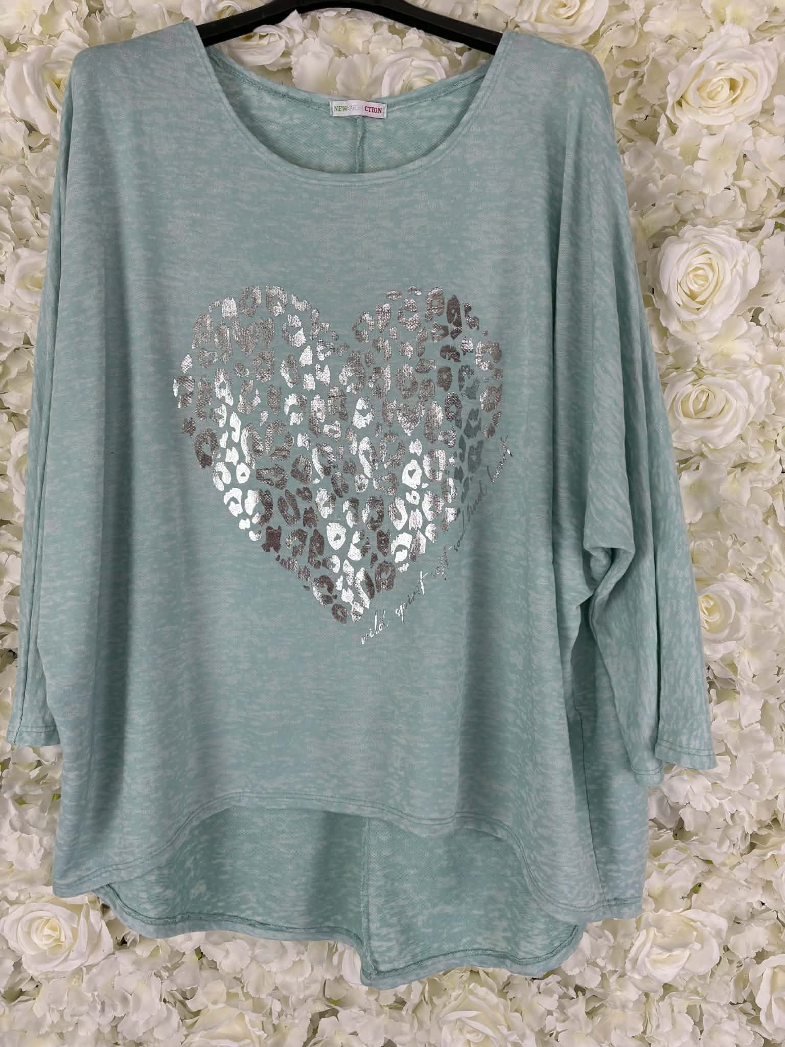 Cassie - Animal Print Hear Top 14 to 22/24