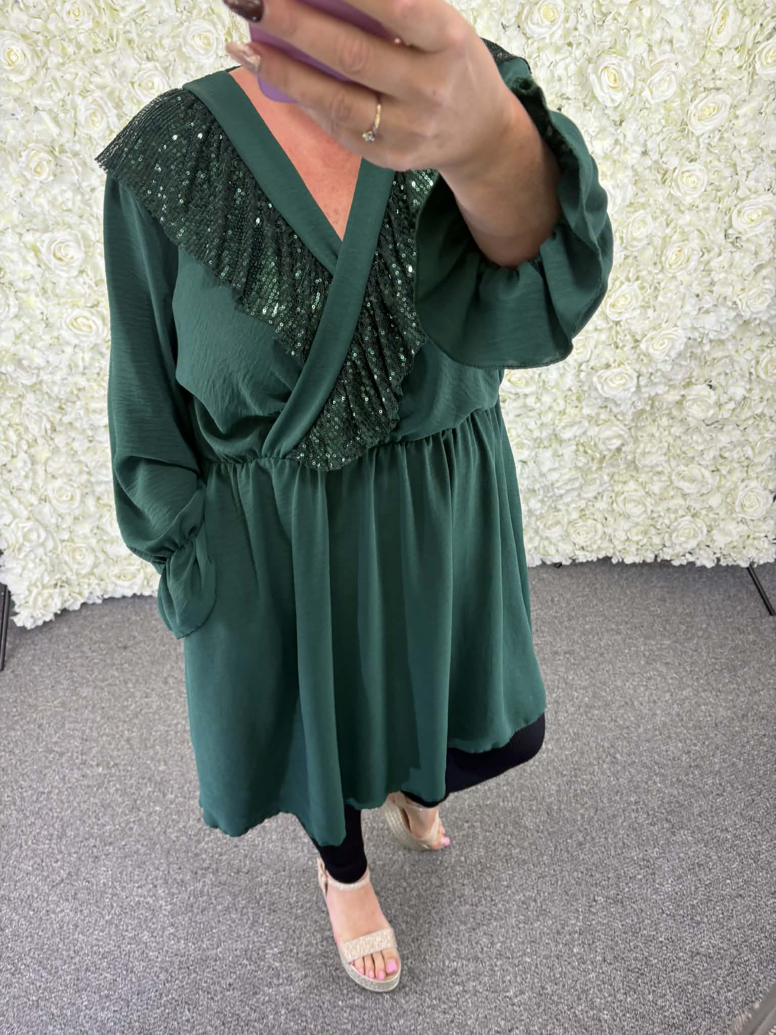 Sherry - Sequin Dress 16 to 24