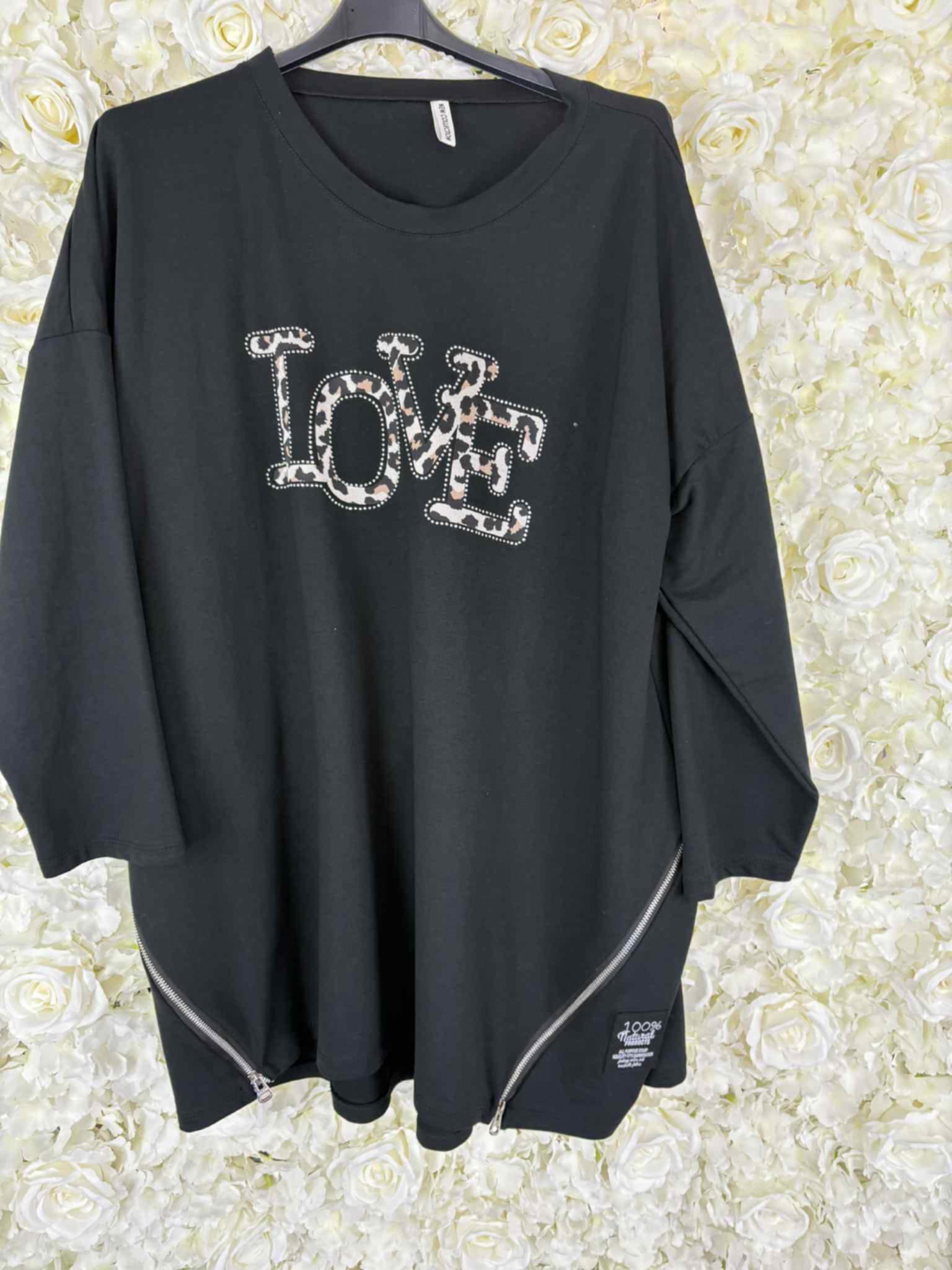 LYRA - Leopard Print Love Sweatshirt 16 to 24