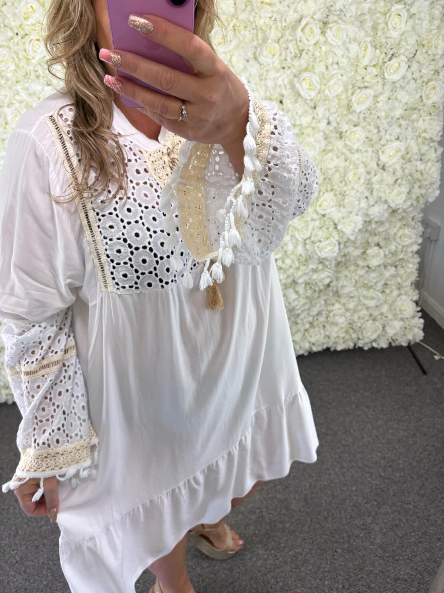 FLORENCE - Broderie Anglaise Dress 16 to 24