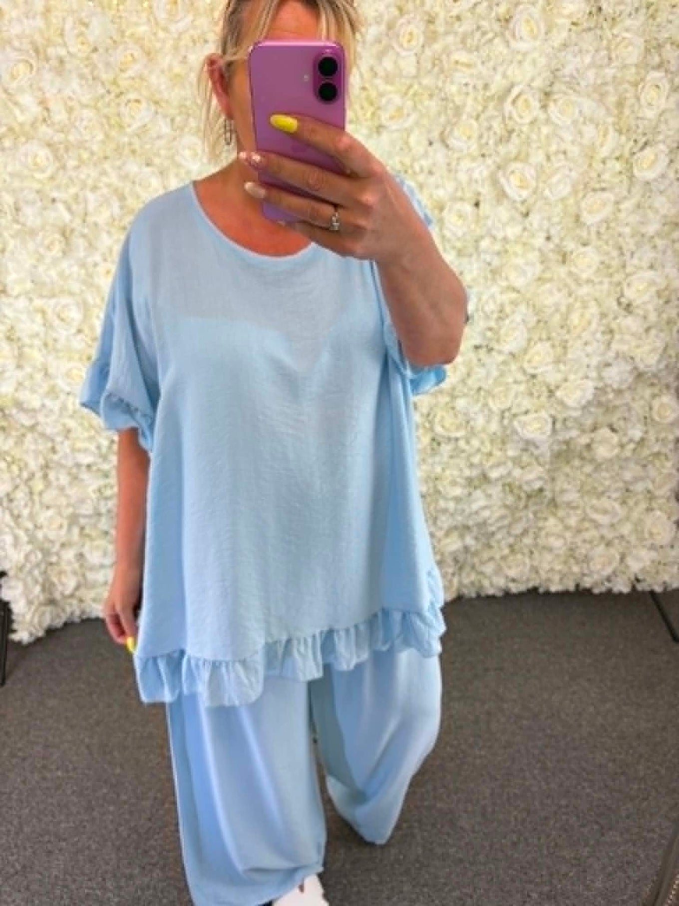 Yana - Ruffle Trim Blouse 14 to 24