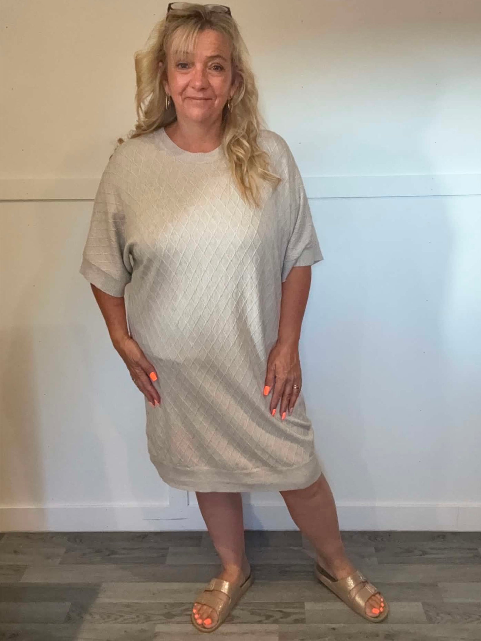 JUDY - Patterned Jumper Dress 14 to 24