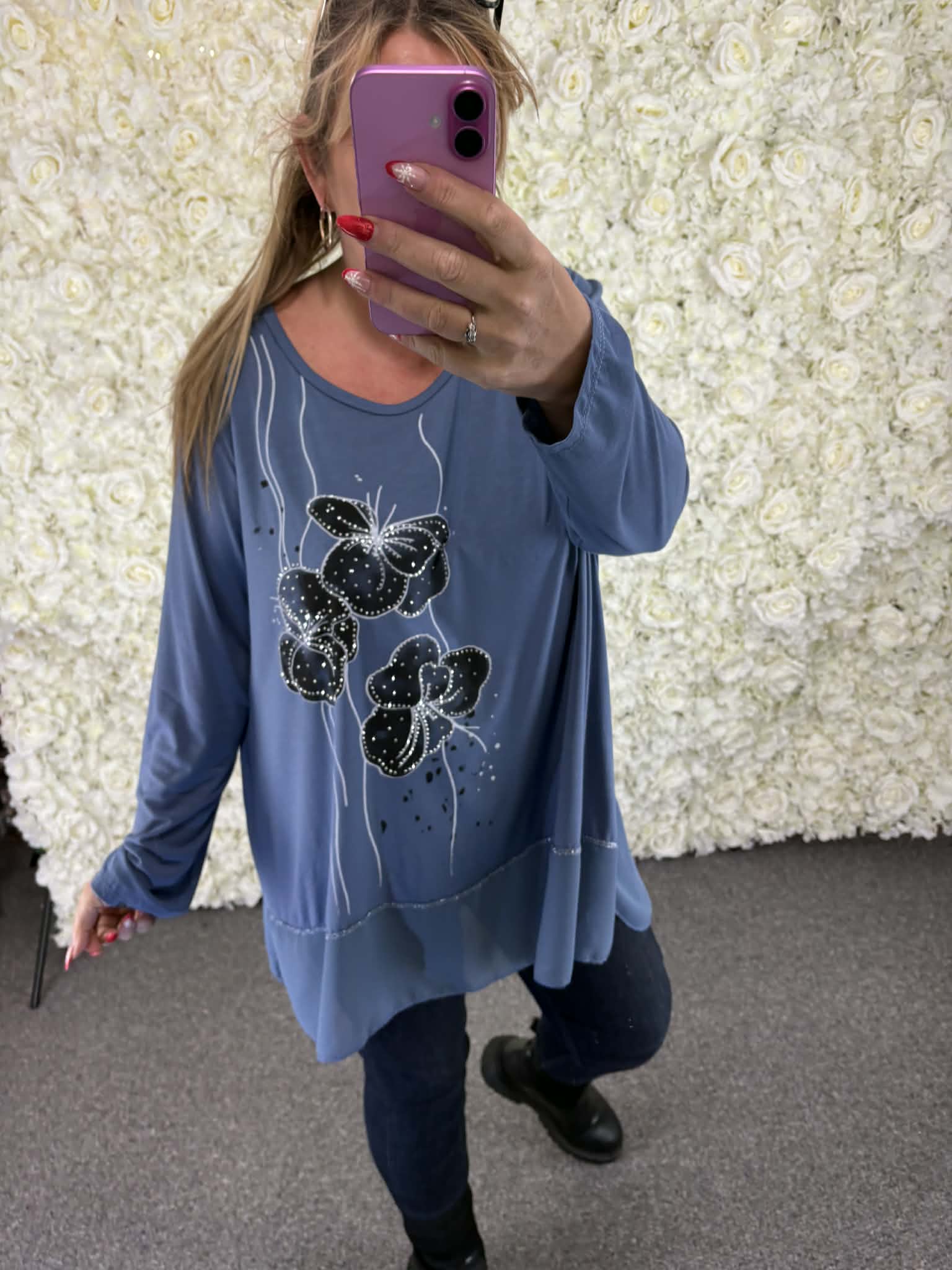 Ruben - Bling Flower Top 16 to 24