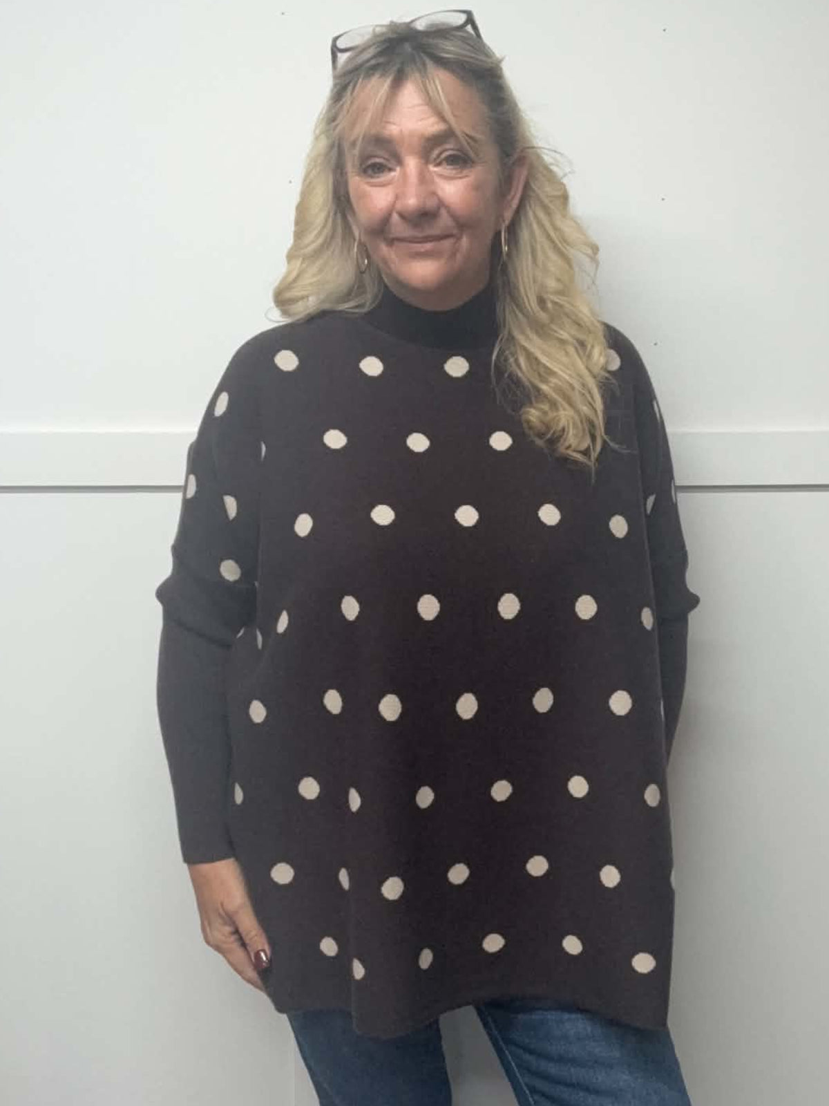 IMOGEN - Polka Dot Jumper 14 to 24