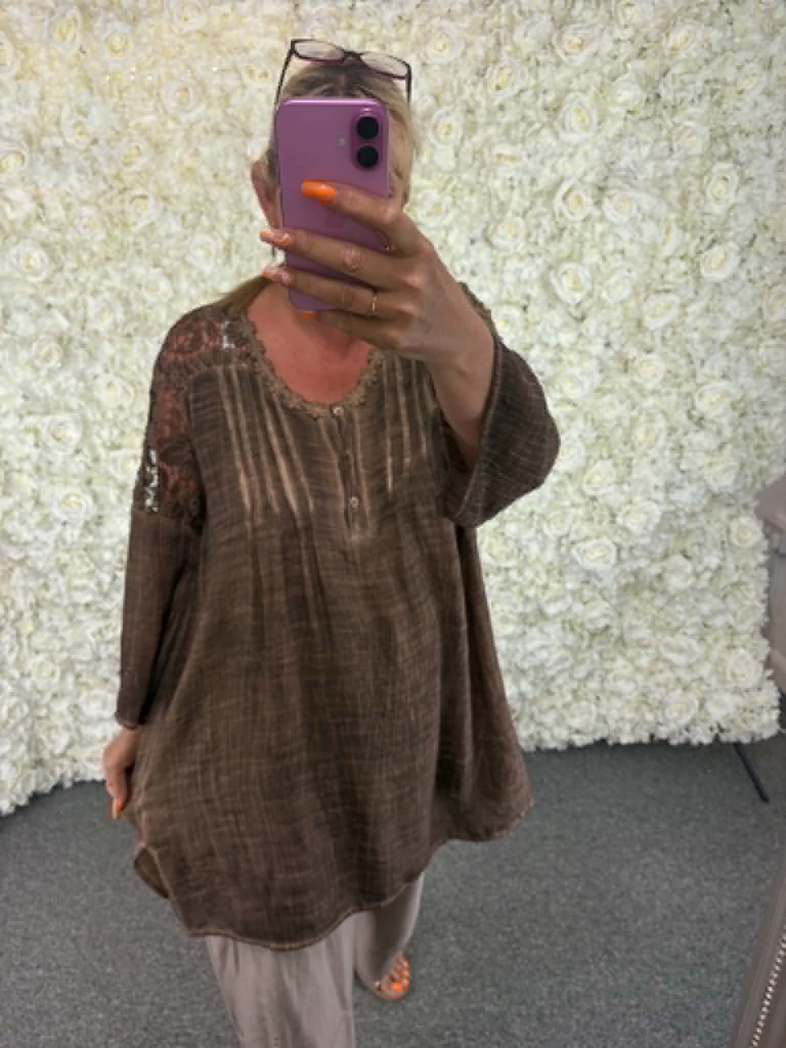 SASKIA - Crochet Blouse 14 to 24
