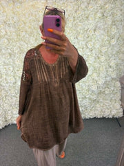 SASKIA - Crochet Blouse 14 to 24