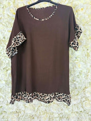 Alice Leopard Print Blouse 14 to 24