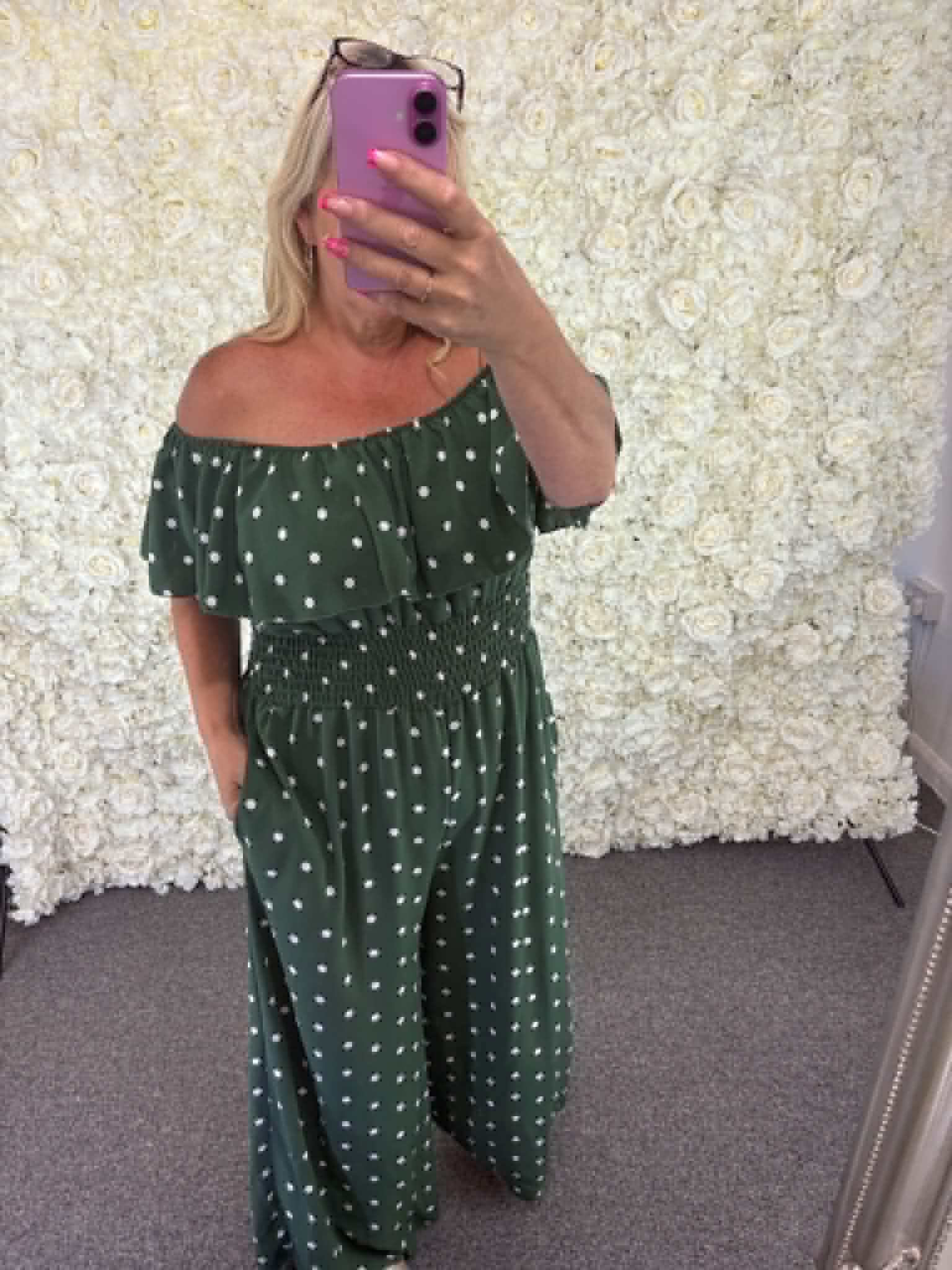 SELINA Polka Dot Jumpsuit 14 to 22/24