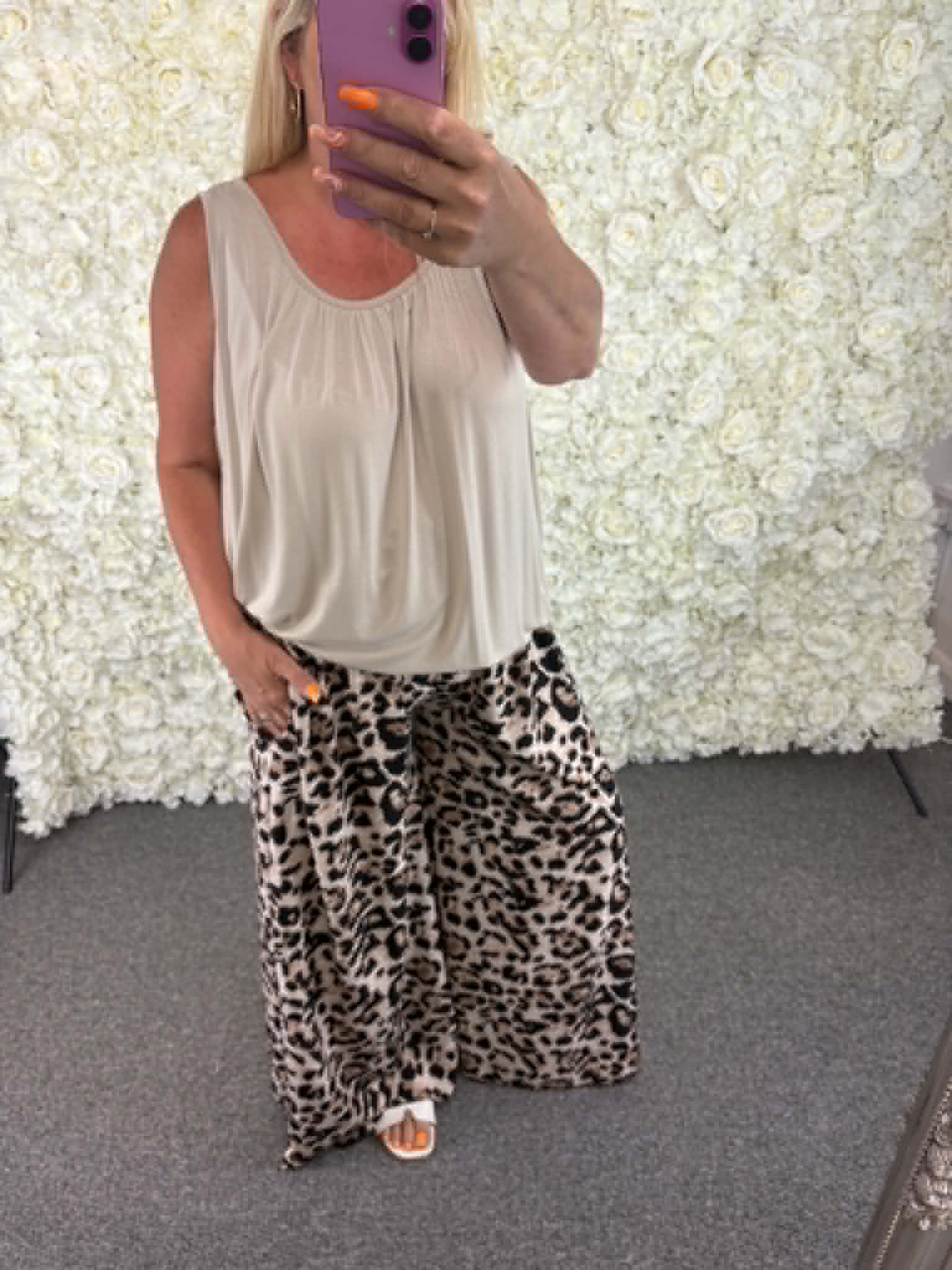 CASSIA - Leopard Print Trousers 14 to 24