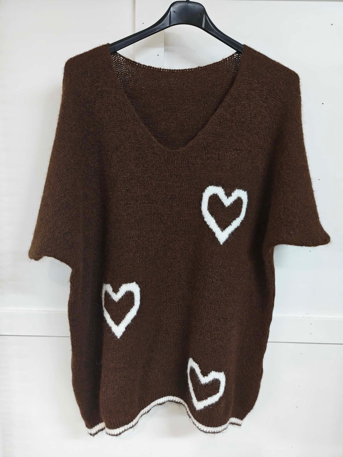 PAIGE - Knitted Heart Jumper 14 to 24/26