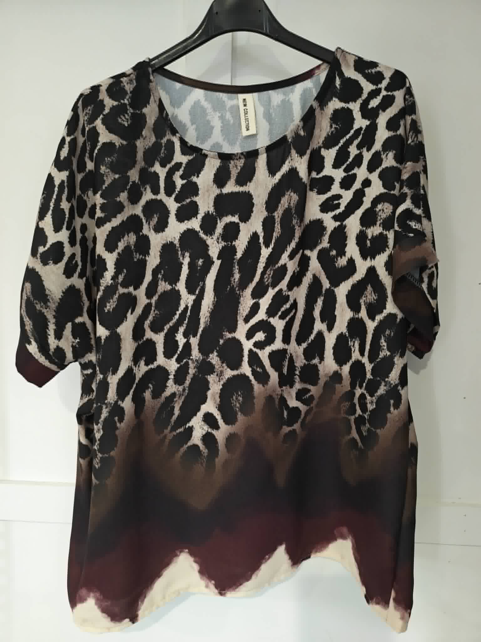 ATHENA - Leopard Print Blouse 14 to 22/24