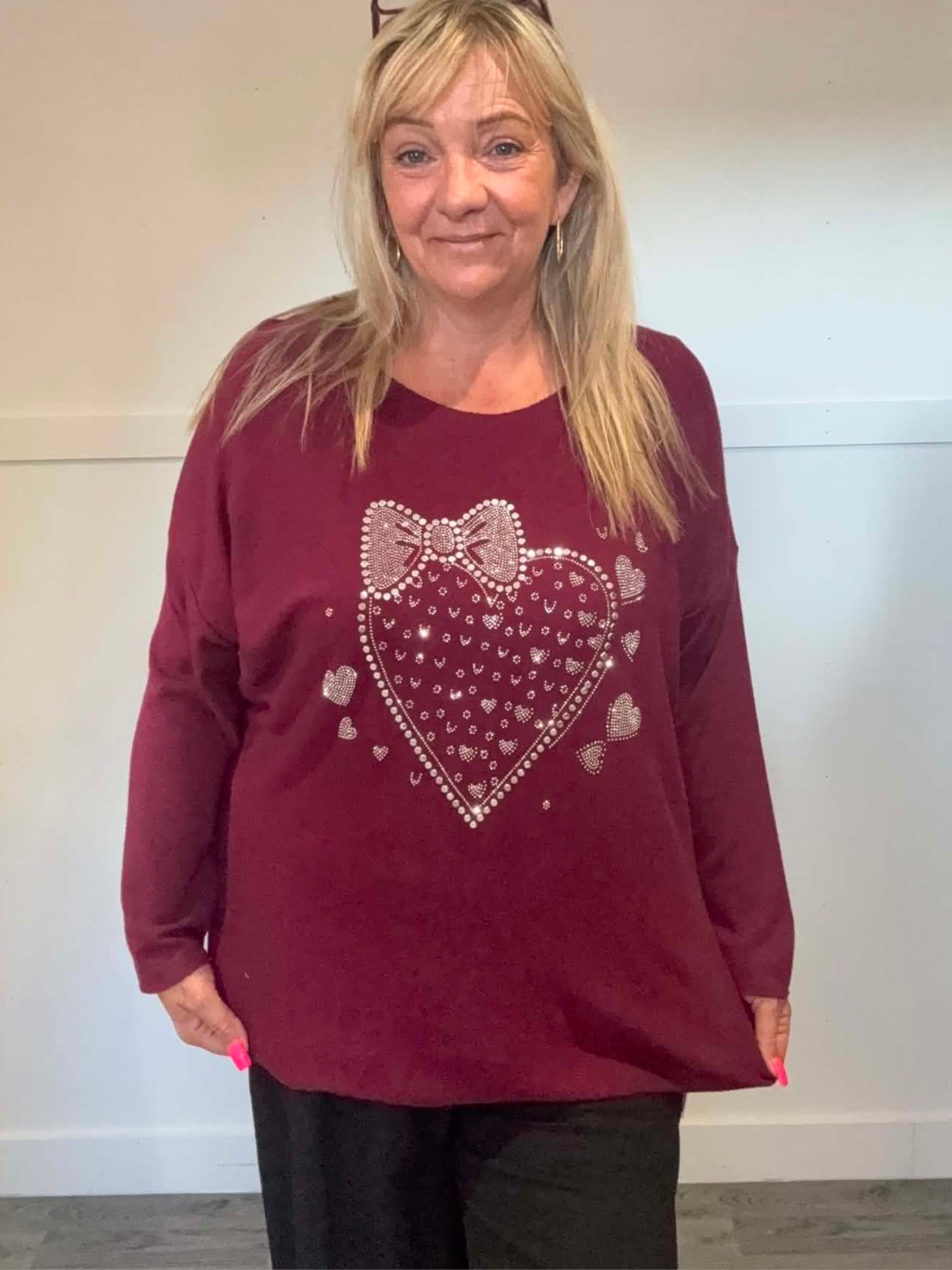 DONATA - Bling Fine Knit Jumper 14 to 24
