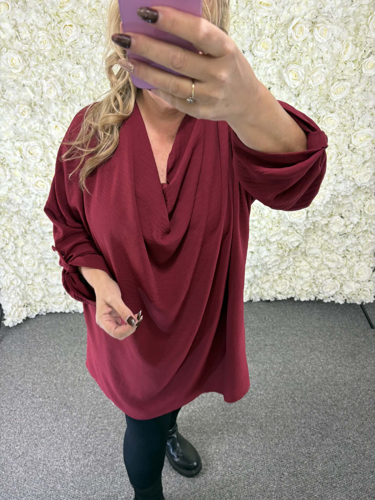 Tina - Cowl Neck Blouse  16 to 24