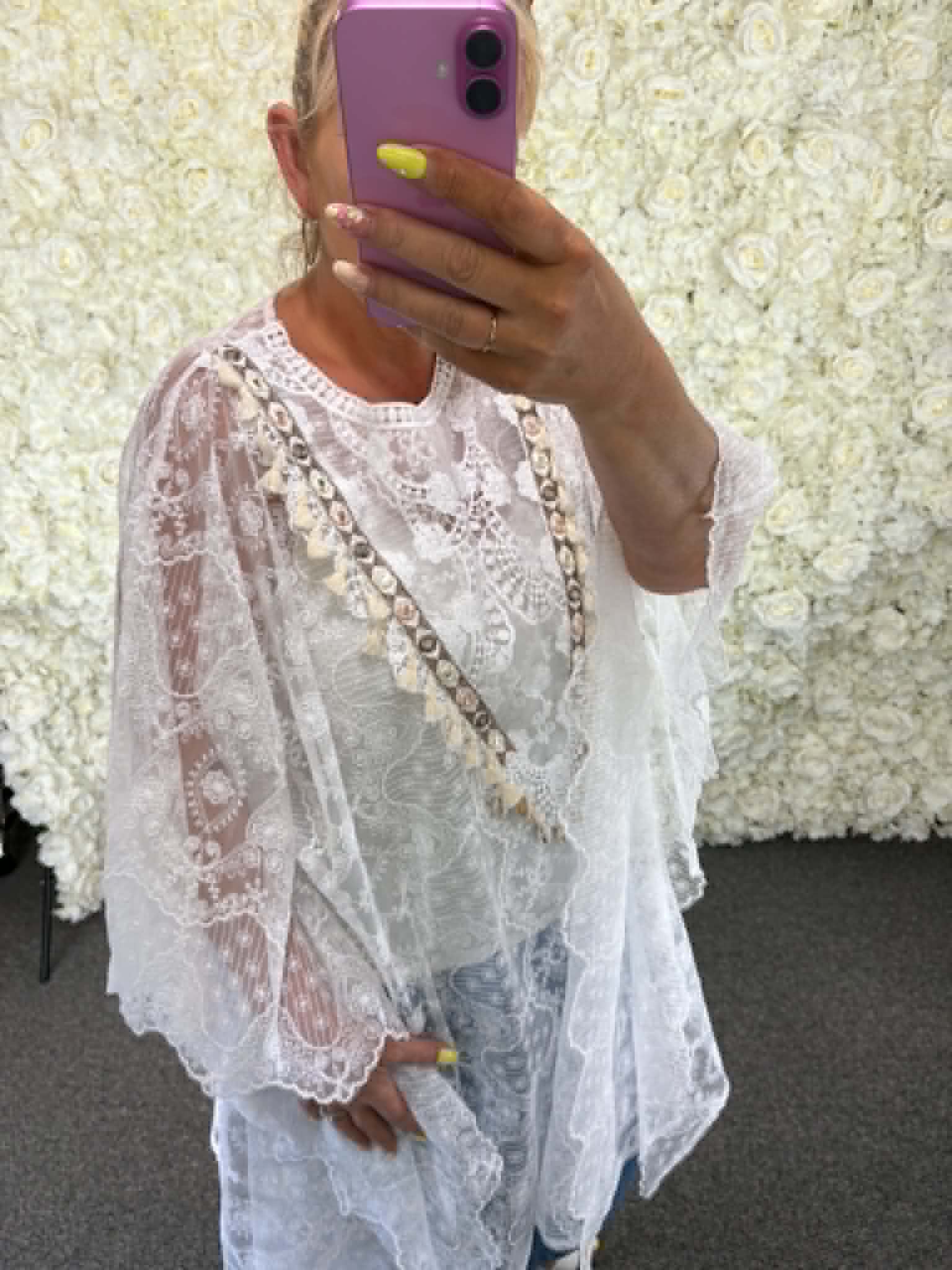 Darcy - Lace Kaftan / Blouse 18 to 24