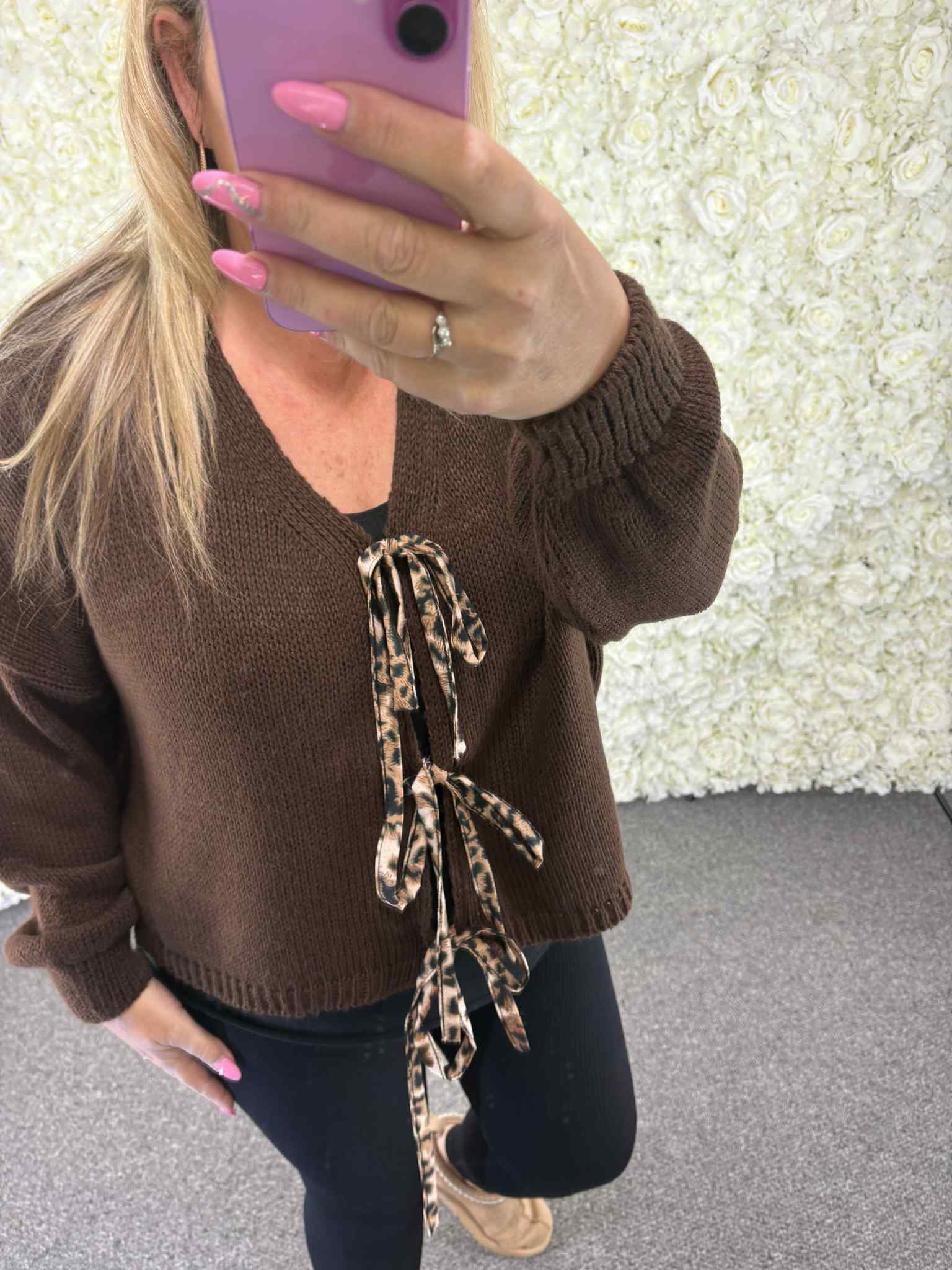 Miller - Chunky Bow Cardigan 14 to 24