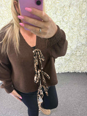 Miller - Chunky Bow Cardigan 14 to 24