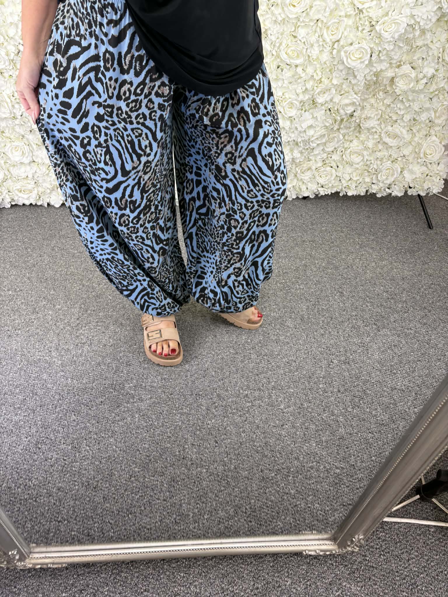 Dania - Animal Print Harem Trousers 12 to 24