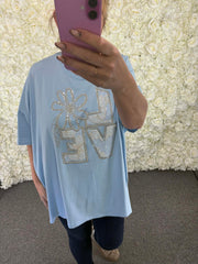 Lenetta - Bling Love Tshirt 16 to 24/26