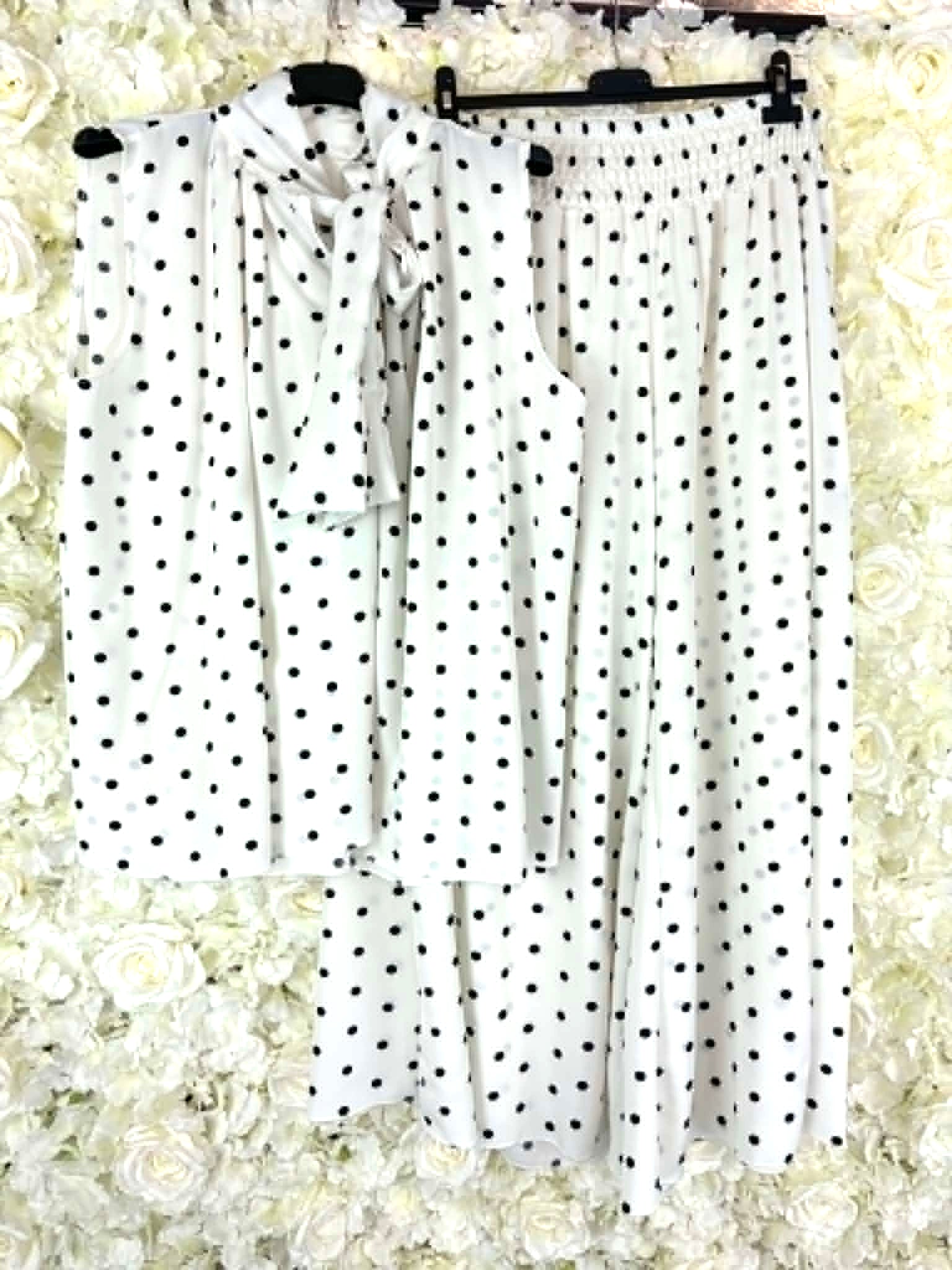 CALLEN - Polka Dot Trouser Set 16 to 24