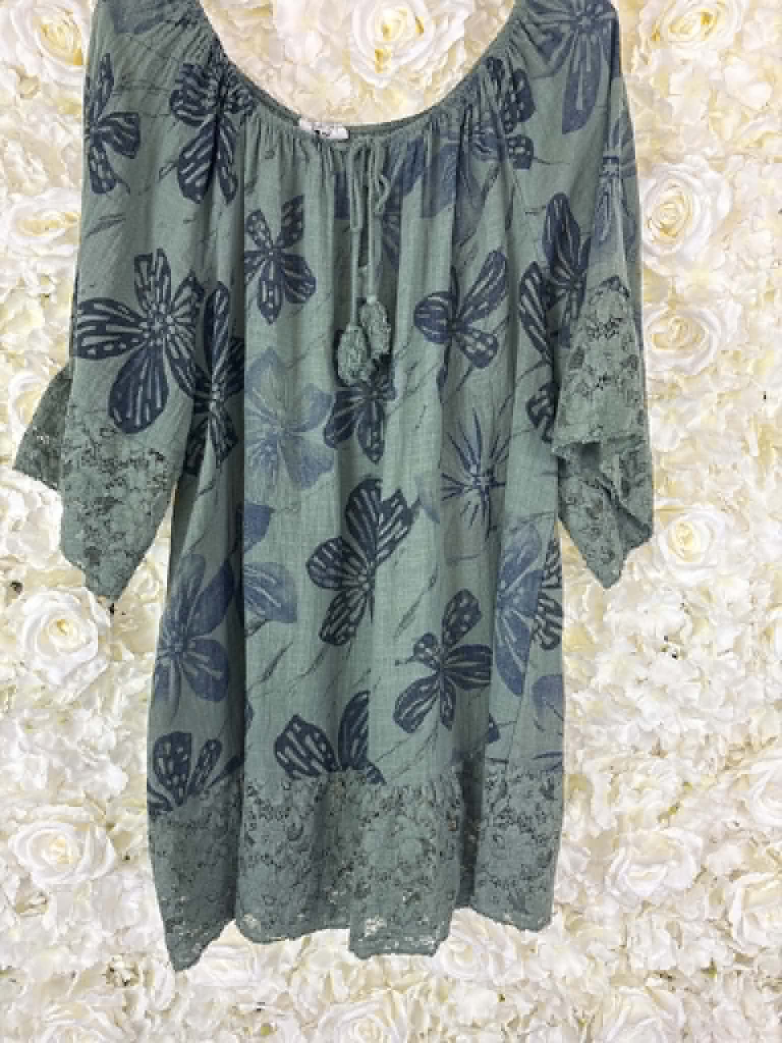 Anvie - Floral Cotton Blouse 14 to 24