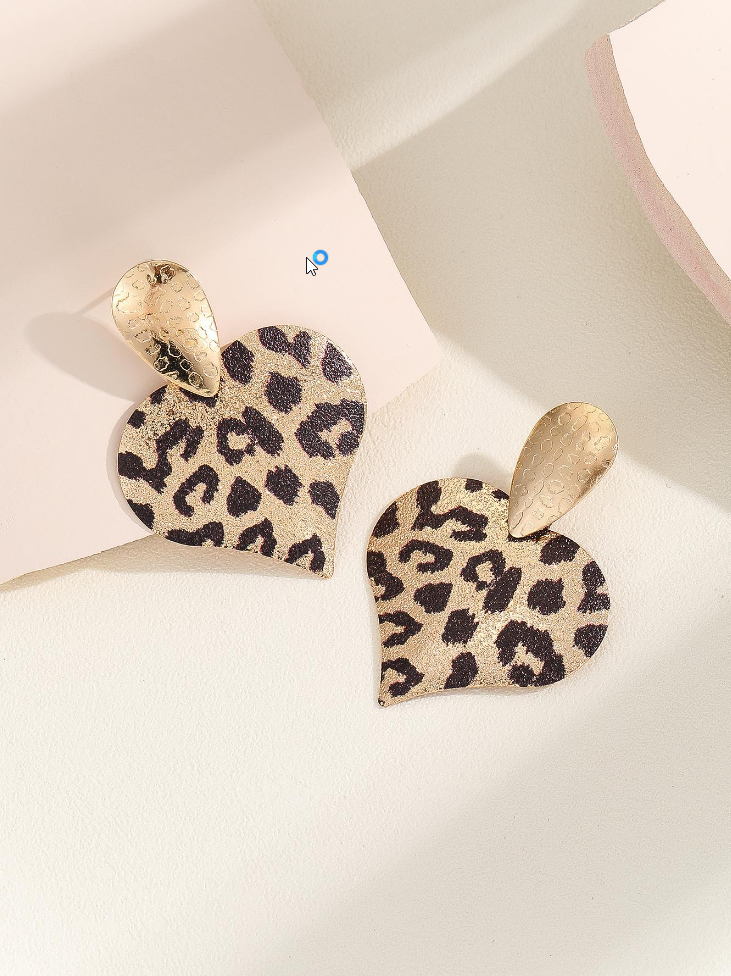 Kelly - Leopard Print Earrings