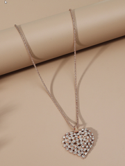 JB Elise Bling Heart Necklace -