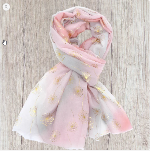 Sally - Glitter Dandelion Multi Stripe Scarf