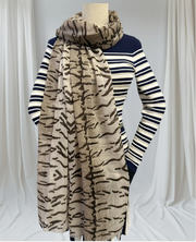 Janet -  Animal Zebra Print Scarf