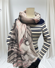 Polly - Marble Print Scarf