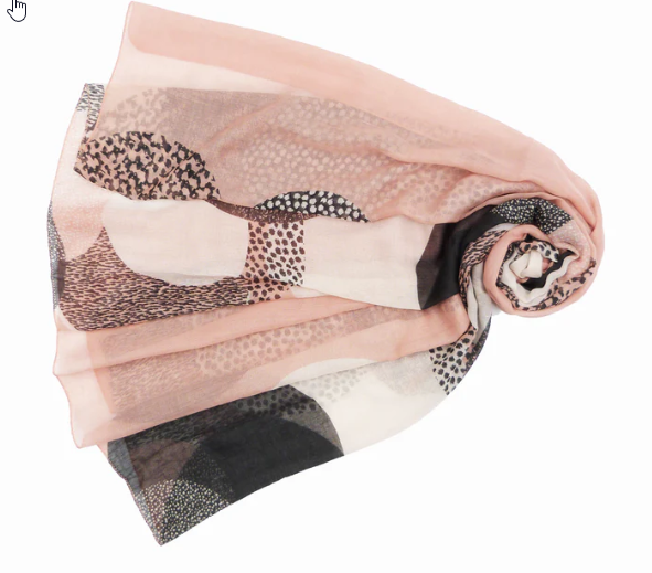 Leslie - Leopard Dots Print Scarf