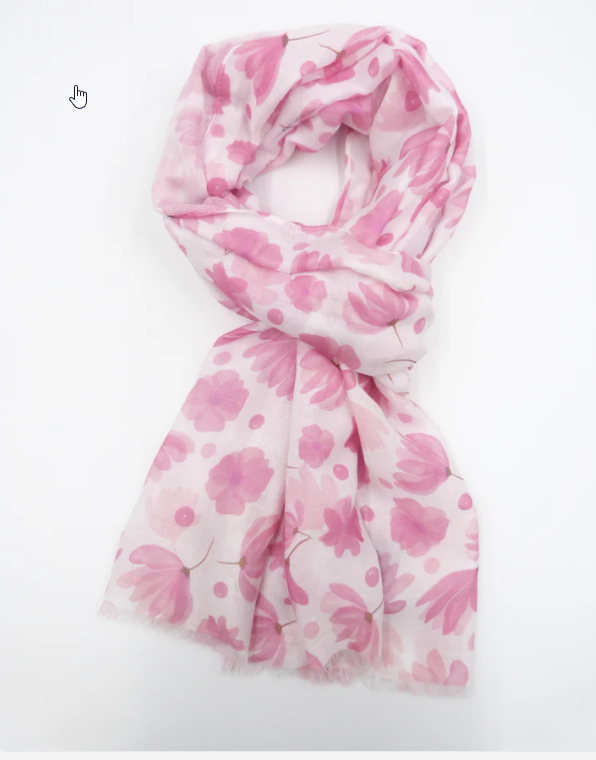Sarah - Spring Flower Print Scarf