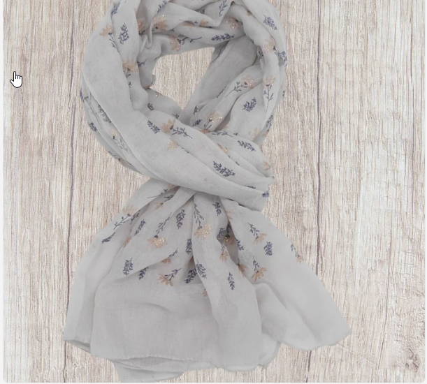 Elise - Glitter Tiny flower Scarf