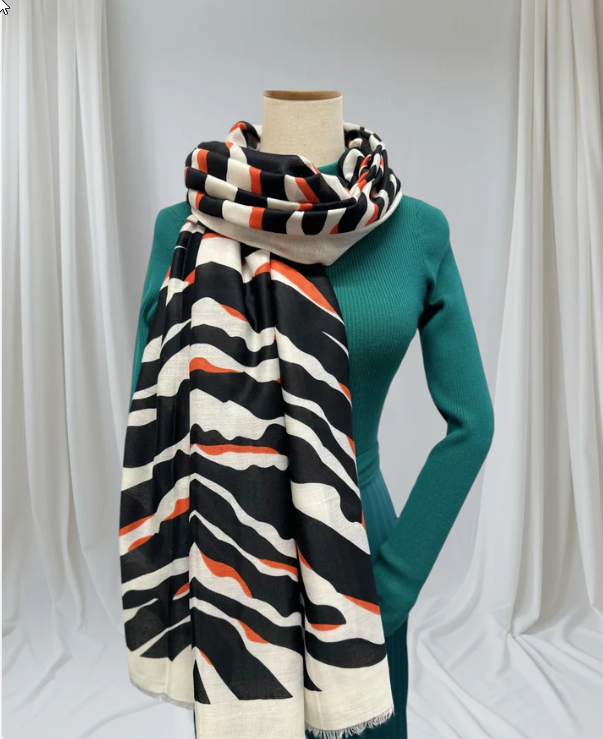 Mercy - Zebra Print Scarf