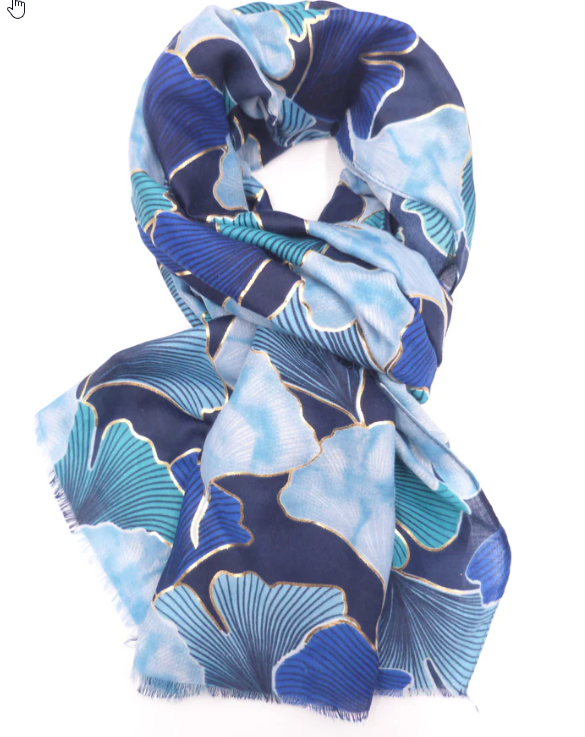 Lisa -  Flower Print Scarf