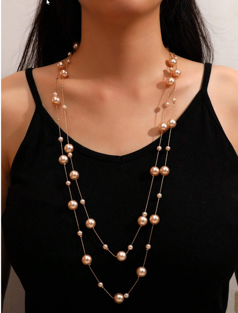 Doreen - Beaded Long Necklace