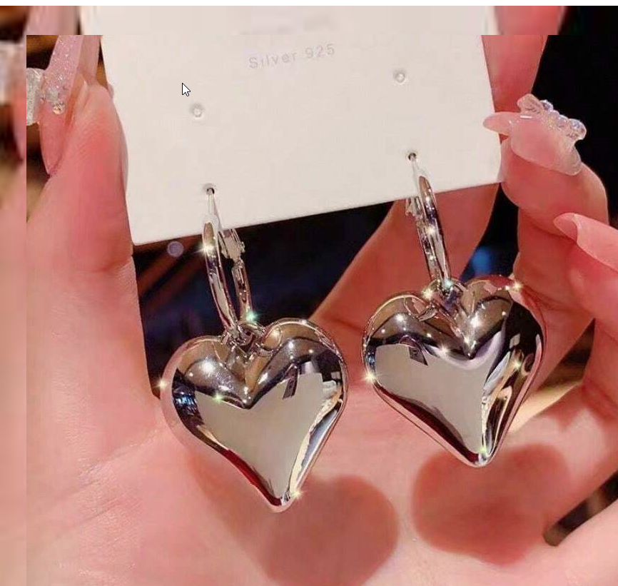 Megan - Heart Drop Earrings