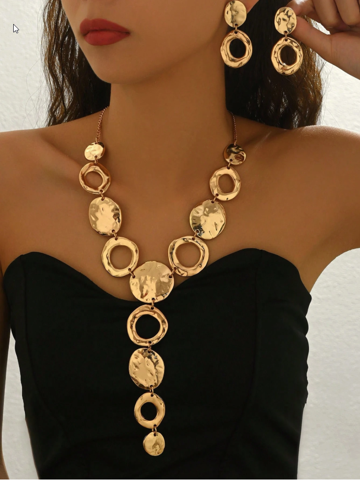 Susan - Chunky Necklace & Earrings