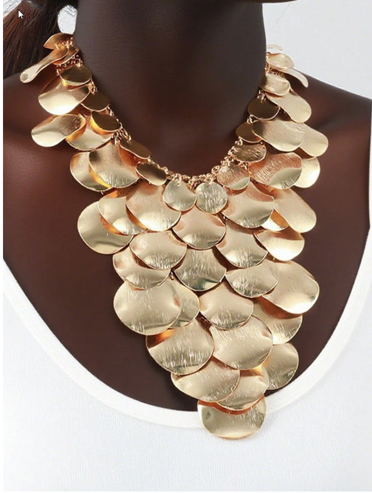 Amy - Chunky Disc Necklace
