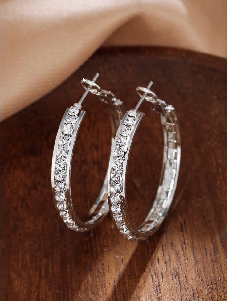 Stevie - Bling Hoop earrings