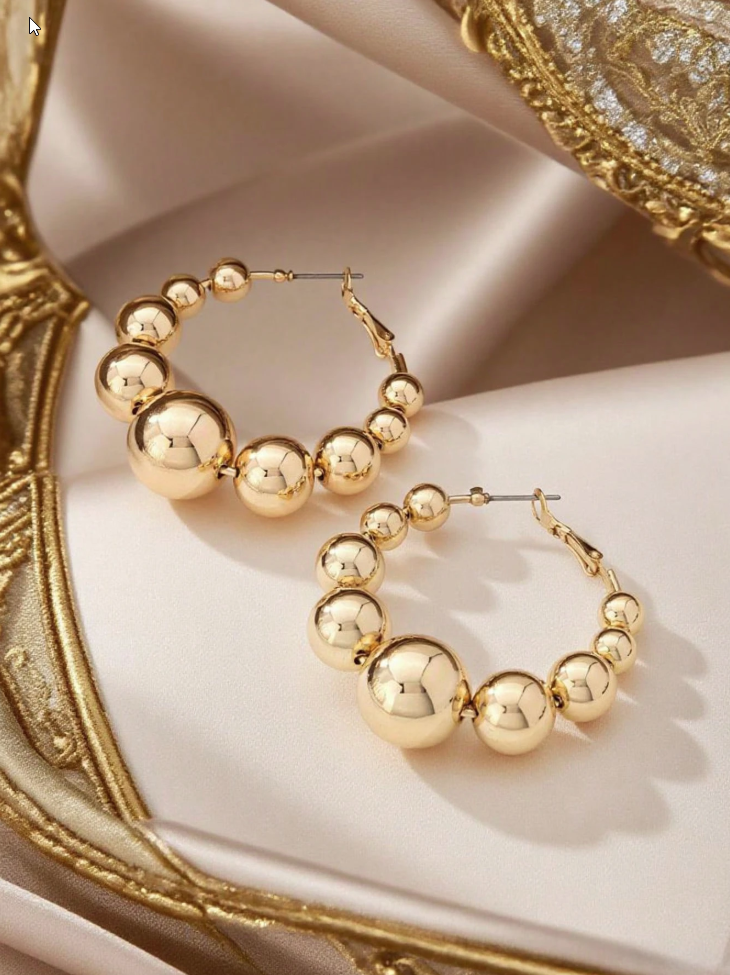 Denver - Ball Hoop Earrings