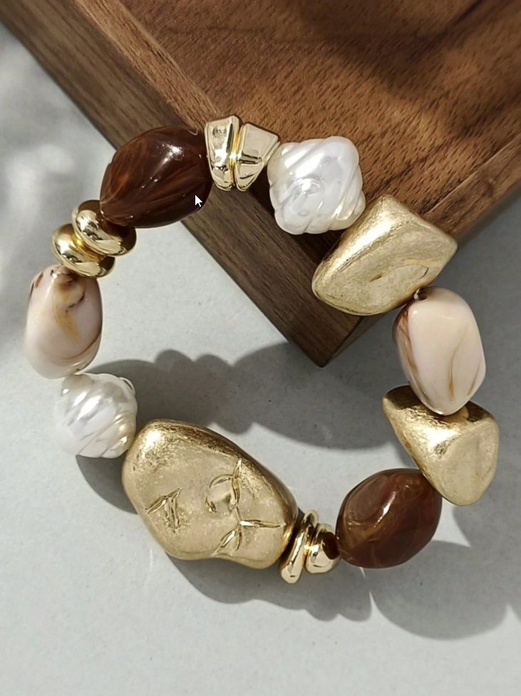 Jessica - Beaded Stretchy  Bracelet